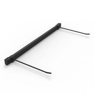 Drsyffsup Adjustable Yoga Mat Hanging Rack Wall-Mounted Exercise Storage HolderMetal Shelf Gym Free Adjustment Spacing Exercise Equipmen Organizer, Matte Black (Size : 29.5inch(75cm))