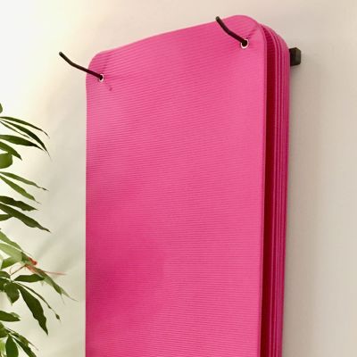 Drsyffsup Yoga Mat Rack Wall Mounted Hanging, Home Gym Yoga Mat Holder for Exercise Accessories Foam Roller Straps BandsHardware Included Set,Holds 20 Sheets Pad (Size : 23.6inch(60cm))