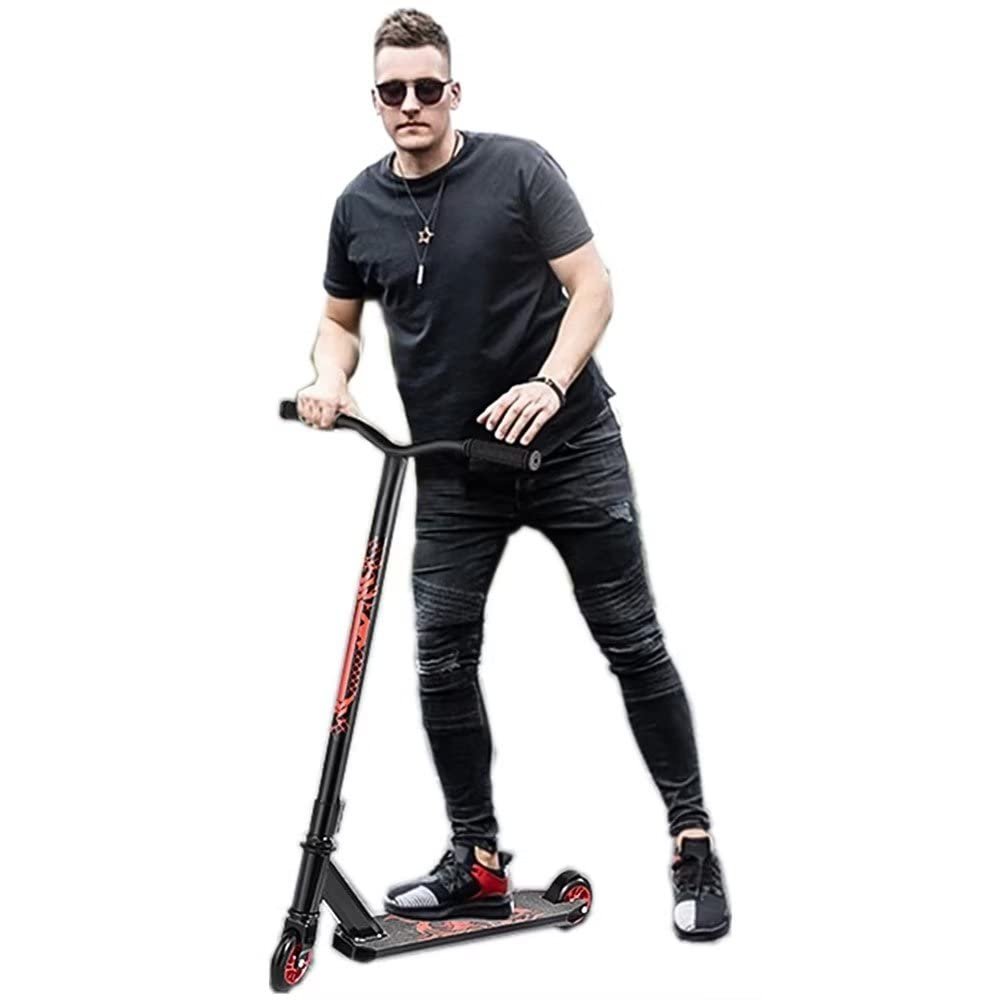 SZCQ Pro Scooters Stunt Scooter For Kids 8 Years and Up Adults Complete Trick Scooter for Intermediate,Beginner,Advanced and Professional Riders Teens Pro Scooter for Freestyle Tricks BMX Stunts Red