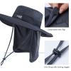 BASSDASH UPF 50+ Sun Fishing Hat Water Resistant with Detachable Neck Flap Big Size view 4