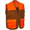 BASSDASH Upland Game Field Water-Resistant Bird Hunting Vest with Multi Pockets Brown/Orange Men Women FV11 view 1