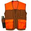 BASSDASH Upland Game Field Water-Resistant Bird Hunting Vest with Multi Pockets Brown/Orange Men Women FV11 view 3