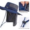 BASSDASH UPF 50+ Sun Fishing Hat Water Resistant with Detachable Neck Flap Big Size view 4