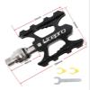 HAIBING for Fnhon Bicycle Folding Quick Pedal Ultra Light CNC Aluminum Alloy MTB Road Bike Non Slip Replacement Upgrade Accessories (Color : Silver) view 3