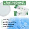 30 PACK Poo Absorbent for Portable Toilet, Camping Toilet Chemicals, Eco Degradable Absorbent Gel Liquid Waste Gelling and Deodorizing Absorbent Emergency Toilet Waste Treatment view 3