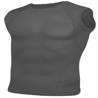 Epic Adult Sleeveless Compression Crew Shirt Grey XL