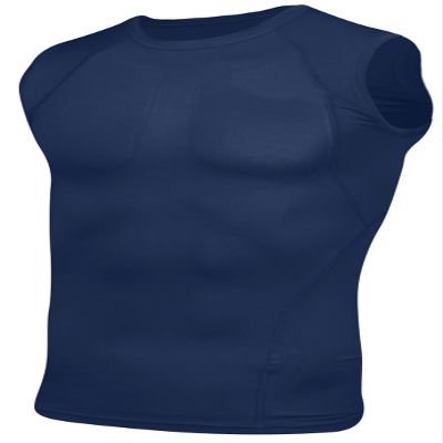 Epic Youth Sleeveless Compression Crew Shirt Blue M