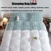 Sleeping Bag Liners Compact Cotton Sleeping Bag Liner, Soft and Comfortable Camping Travel Sheets, Adult Sleeping Bag with Zipper and Organizer, for Family Hotel view 3