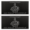 2 PCS AliPlus Skull Finger Patches Luminous Glow in The Dark Halloween Patch Laser Cut Tactical Morale Patch Hook and Loop(Finger 02) view 1