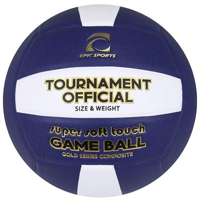Epic Gold Series Tournament Official Game Blue/White Volleyball (24-Colors Available) Official Size