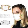 VeJerKK Christmas Cloth Face Mask Bandana With 2pcs Filters,Gingerbread Cookies and Biscuits,Balaclava Adjustable Earloop Washable Reusable for Men Women,Green Brown and Red view 1