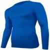 Epic Adult Cooling Pro-Compression Long Sleeve Crew Shirts Blue 2XL view 1