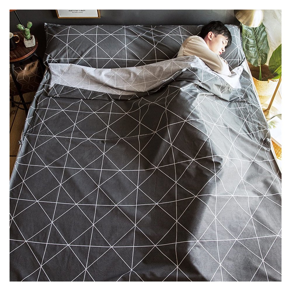 Sleeping Bag Liners Cotton Sleeping Bag Lined Compact Camping Bed Sheet Travel Sheet, Lightweight Breathable Sleeping Bag, Available for Backpacking Hotels (Size : 180x210cm/70.86x82.67in)