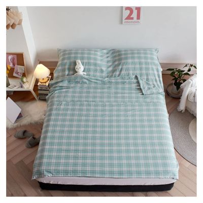 Sleeping Bag Liners Portable Travel Sleeping Bag Liner, Comfortable Cotton Single Double Sleeping Bag Sheet, Suitable for Backpacking Camping Hotels (Size : 100x210cm/39.37x82.67in)