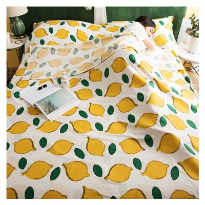 Sleeping Bag Liners Lightweight Portable Cotton Sleeping Bag Liner, Double Compact Travel Camping Hotel Bed Sheets, Dust-Proof Sleeping Bag with Zipper and Machine Washable