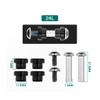Jejy Rear Bile Duct Bike Shock Absorber, Hydraulic Shock Absorber with Screw Bushing Rear Shock, Road Bike Downhill Bike Spring (Color : 165 * 750lbs) view 4