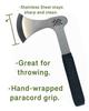 Best Camp Axe 4 Blade Stainless Steel Lightweight Camping Hatchet for Hiking, Camping & Chopping from Throwing Axe Pro (Black) view 2