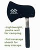 Best Camp Axe 4 Blade Stainless Steel Lightweight Camping Hatchet for Hiking, Camping & Chopping from Throwing Axe Pro (Black) view 3