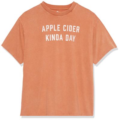 Sugar & Jade,Teen Short Sleeve Fashion T-Shirt,Amber Brown,Large
