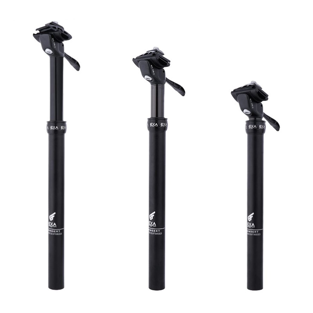 EXA Form Upgraded Speed Up 31.6mm Cable-Less Hydraulic Dropper Seatpost, 100mm Travel Dropper Post for MTB/E-Bike/Road Bike-31.6mm*383mm