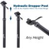 EXA Form Upgraded Speed Up 31.6mm Cable-Less Hydraulic Dropper Seatpost, 100mm Travel Dropper Post for MTB/E-Bike/Road Bike-31.6mm*383mm view 3