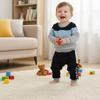 6-9 Baby Boy Clothes Toddler Infant Long Sleeve Multi-Color Sweatshirt Tops + Pants Fall Winter Outfit Set 2Pcs, Blue Grey boy clothes 6-9 months/90cm view 2