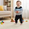 12 Months Boy Clothes Toddler Infant Long Sleeve Multi-Color Sweatshirt Tops + Pants Fall Winter Outfit Set 2Pcs, Blue Grey boy clothes 12-18M/110cm view 2