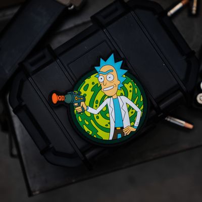 NEO TACTICAL GEAR Rick Sanchez PVC Morale Patch, Vault Boy Mashup Patch, Funny Patch, Tactical Gear Patch, Patch for Backpack, Patch Collector, Morale Patch Display, Parody Morale Patches
