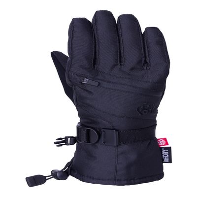 686 Youth Heat Glove - 20k Fabric Shell with Micro Tricot Lining, Insulation and Adjustable Cuff - Water & Weather Resistant - Black, Large
