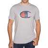 Champion Men's Short Sleeve Graphic Tee | Graphic Tees Men | Mens T Shirt | Crew Neck Shirt - Oxford Grey Heather Medium view 1