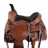 DEEP SEAT Western Team Roping Saddle Pleasure Horse Leather TACK Set 15 16 17 18 (17 in) view 3