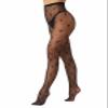 EVERSWE High Waist Fishnet Tights, Thigh High Suspender Stockings (Allover Heart, LXL) view 1