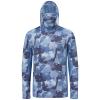 BASSDASH Mens UPF 50+ Fishing Hiking Camo Hoodie Shirt with Face Mask Lightweight Neck Gaiter Long Sleeve view 3