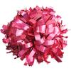 GUIFIER 6 inch 1 Pair Metallic Cheerleading Pom Pom with Baton Handle, Cheerleader Pom Poms, Cheerleading Holographic Pom Poms, Cheer Sparkle Pom Poms Gifts Pompoms for Cheering Squad (Hot Pink) view 1