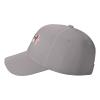 America Mexico Flag Peaked Cap Unisex Trucker Dad Hat Adjustable Casual Sports Sun Hat for Mens Womens Gray view 3