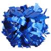 GUIFIER 2 Pieces 6 Inches Metallic Holographic Cheerleading Pom Poms with Baton Handle, Cheerleader Pom Poms, Cheering Pom Pom Cheer for Cheerleading Gifts, Sports Team Spirit Cheering (Royal Blue) view 1
