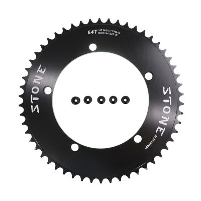 DJC Stone Track Bike Chainring Fixie 144BCD 1/2 1/8" Fixed Gear 50 51 52 53 54 56 58 60 Tooth (58T)
