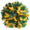 GUIFIER 6 inch 1 Pair Plastic Cheerleading Pom Pom with Baton Handle, Cheerleader Pom Poms, Cheerleading Pom Poms, Cheer Pom Poms Gifts Pompoms for Cheering Squad Sports Game (Dark Green and Yellow) view 1