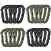 16 Pack Tactical Carabiners Keychain D Rings Spring Snap Gear Clip Utility Hooks Backpack Hanging Buckle Travelling for Camping view 1