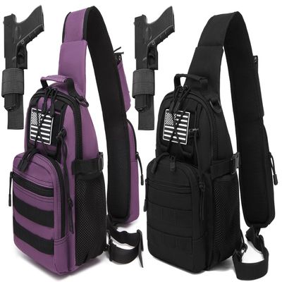 ATBP Small Tactical Holster Sling Backpack Accessories Shoulder Pouch Water Bottle & Radio Holder Crossbody Bag for Men