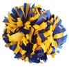 GUIFIER 2 Pieces 6 Inches Plastic Cheerleading Pom Poms with Baton Handle, Cheerleader Pom Poms, Cheering Pom Pom Cheer Pompoms for Cheerleading Gifts, Sports Team Spirit Cheer (Royal Blue and Yellow) view 1
