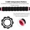 YANSYI Professional 9-Roller Deep Tissue Massage Stick - Portable Muscle Recovery Roller for Athletes, Relieves Post-Workout Soreness & Leg/Back Pain - Portable Physio Tool (Pink) view 3