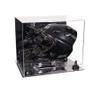 Better Display Cases Acrylic Catcher Mask Display Case with- Large Rectangle Box Mirror Case, Black Risers and Mirror Base 14.5" x 11" x 12" (V44/A002) view 1