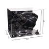 Better Display Cases Acrylic Catcher Mask Display Case with- Large Rectangle Box Mirror Case, Black Risers and Mirror Base 14.5" x 11" x 12" (V44/A002) view 2