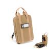 CLTAC Small Soft Pistol Case Compact Tactical Modular Handgun Pack for Firearm Gun Shooting Hunting w/Holster and Mag Holder (Tan-w/1holster)
