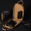 CLTAC Small Soft Pistol Case Compact Tactical Modular Handgun Pack for Firearm Gun Shooting Hunting w/Holster and Mag Holder (Tan-w/1holster) view 2