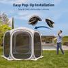 East Oak Pop up Screen Tent with Mosquito Netting, Portable Screen House Canopy Shelter, 10 x 10 FT Instant Screen Gazebo & UPF 50+ UV Protection for Patio, Backyard, Deck & Outdoor Activities, Beige view 2
