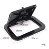 Marine Access Hatch, Boat Hatch with Key, Inspection Hatch with Detachable Covers, Hatch Replacement for Boat Yacht RV (Black) view 3