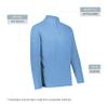 Augusta Sportswear Micro-Lite Fleece 1/4 Zip Pullover Columbia Blue 2XL view 4