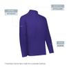 Augusta Sportswear Micro-Lite Fleece 1/4 Zip Pullover Purple XL view 4